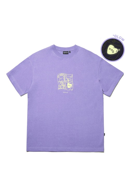 [샘플세일]Glow Hope-ear Half T-Shirts_Purple