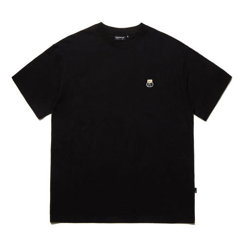 Bear Patch Half T-Shirts_Black