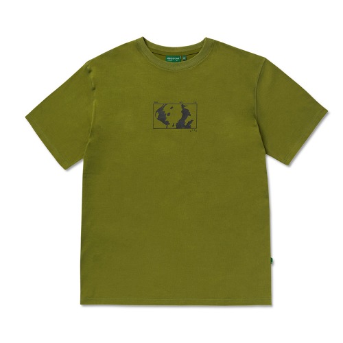 Square Graphic Tee_Olive Grey