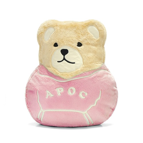 Signature Bear Cushion&amp;Blanket_Pink