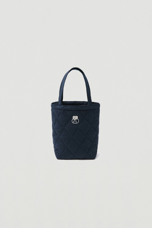 Quilting Small Tote Bag_Navy