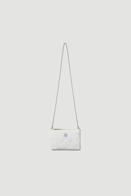 Quilting 2Way Mini Pouch_Ivory