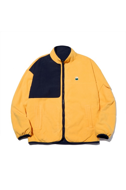 Reversible Fleece Jacket_Yellow