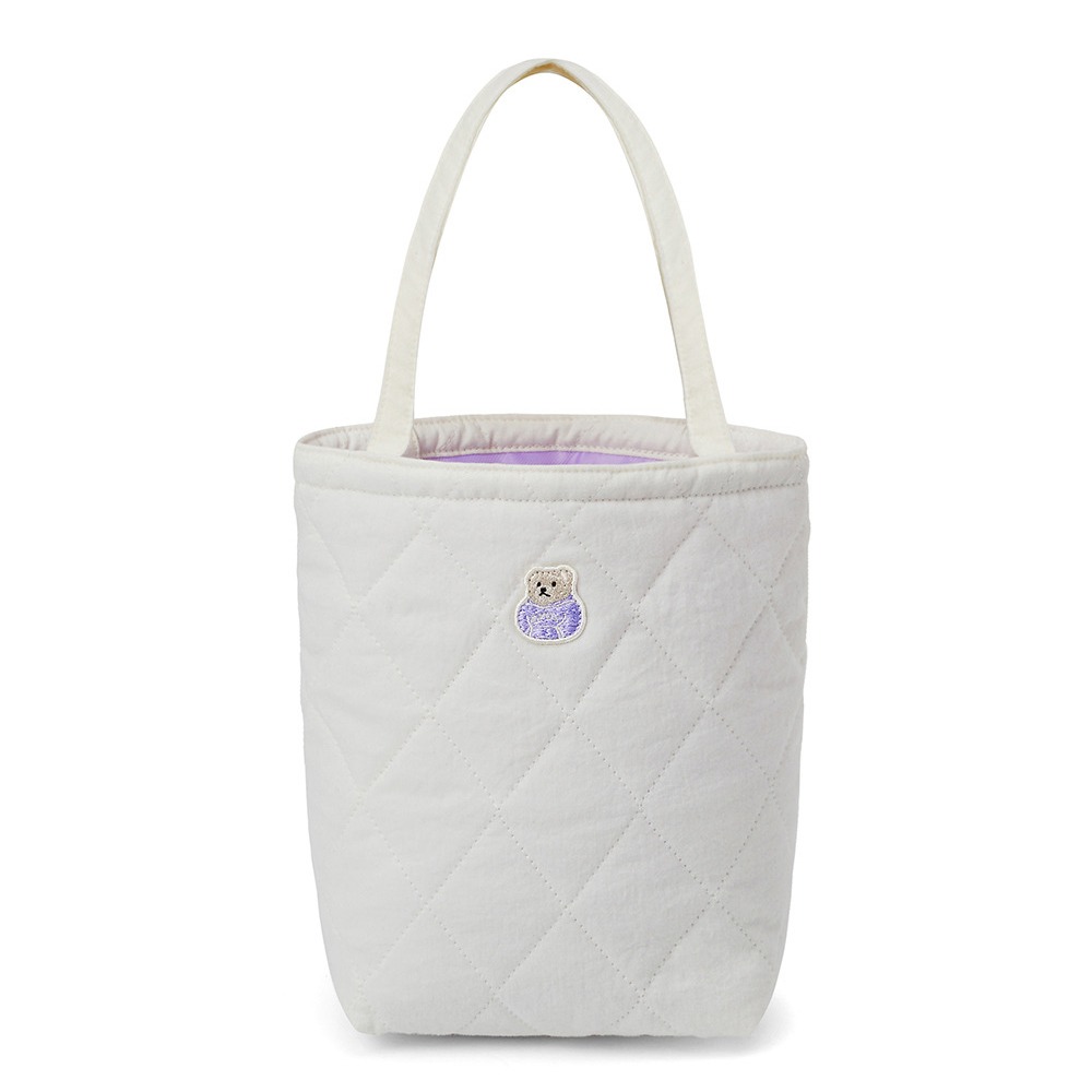 Quilting Small Tote Bag_Ivory